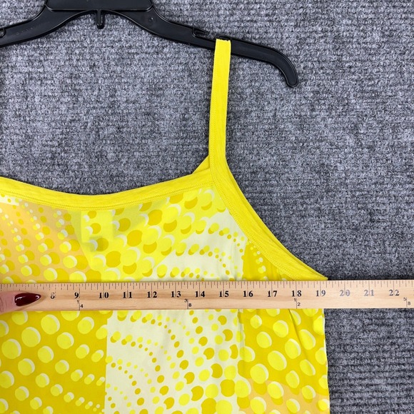 Cabi Sunburst Cami Sleeveless Tank Top Yellow Polka Dot Geometric Print M Womens - Picture 5 of 8